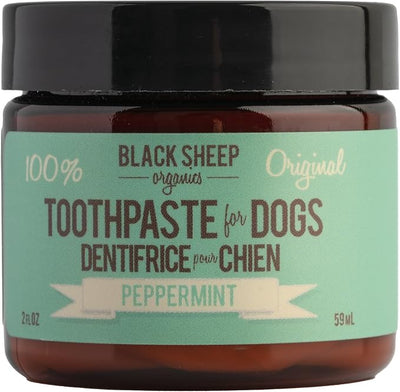 Peppermint Natural Dog Toothpaste-Simple Ingredient with Human-Grade Coconut Oil for Dogs-Fresh Dog Bad Breath and Keep Teeth Clean, Plaque Control and Reduce Tartar