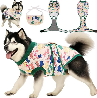 Dog Surgery Recovery Suit for Female/Male Spay & Neuter, Large/Medium/Small Dogs Onesie Full Body Surgical Suits After Spayed/Neutered, Medical Pet Onesies Bodysuit Post Neutering Essentials