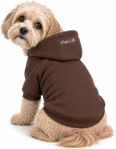 Pet Life ® Premium Ultra-Soft Year-Round Machine Washable American Classic Breathable Cotton Hooded Dog Sweater Pet Hoodie