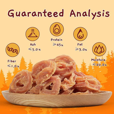 Jungle Calling Chicken Rings Dog Treats for Small Medium Large Dogs, Slow Roasted Chicken Jerky, Rawhide Free Dog Chews, High Protein Training Treats, Hip and Joint Health with Glucosamine, 10.6 oz