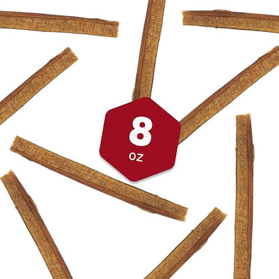 Best Bully Sticks 6 Inch Bully Sticks for Dogs - 8 oz (Pack of 1) - Natural Grass-Fed Dog Treats Large Breed, Grain and Rawhide-Free, Perfect for Medium or Large Canines
