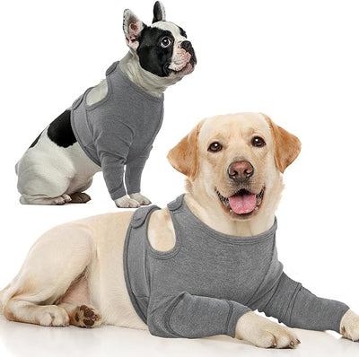 Nanaki Surgery Dog Recovery Suits for Front Legs, Dog Leg Sleeve to Stop Licking, Doggy Anti-Lick Wounds Pants, Pet Wound Cover Protective Sleeves Arm Protector for Injuries & Joint Pain