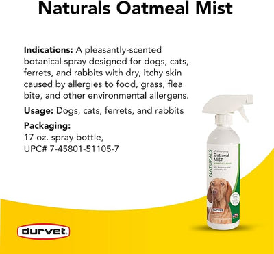 Durvet Naturals Oatmeal Mist, 17-Ounce