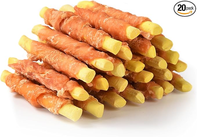 Dog Treats Chews, Chicken Wrapped Pumpkin Biscuits, Soft Chewy Dog Snacks 10.6 oz