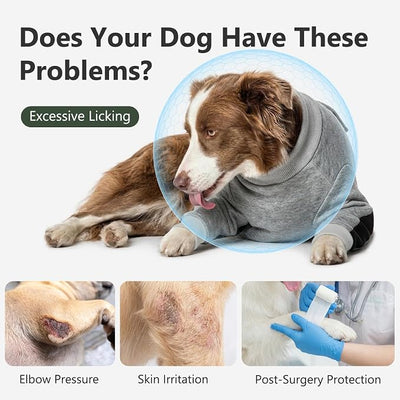 Dog Recovery Suit for Front Legs, Dog Elbow Protector with Padded Elbow Coverage to Stop Licking, Front Leg Sleeve for Hot Spots, Wounds, Hygroma, Calluses & Post-Surgery Care,XL