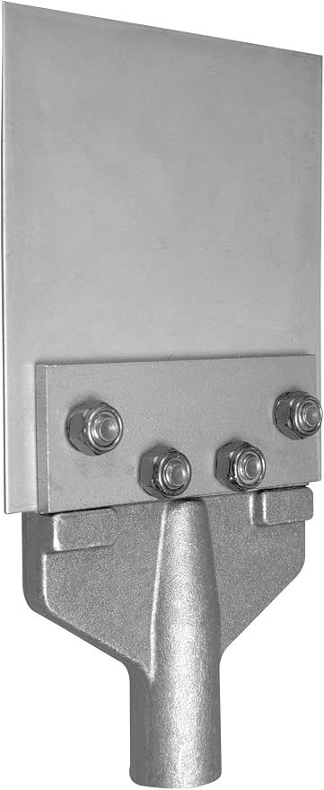 6" Wide SDS-MAX Floor Scraper System with SURE-LOCK Fasteners/Remove Ceramic Tile, Vinyl Floor, Thinset, Carpet Adhesive, VCT, Epoxy/Mechanical Locknut to Keep Hardware Tight - Champion Chisel