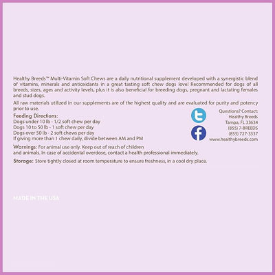 Healthy Breeds Labradoodle Multi-Vitamin Soft Chews 60 Count