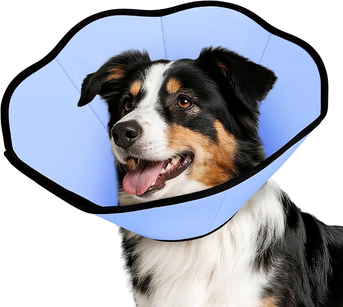 MIDOG Dog Cone Collar After Surgery, Soft Dog Cone Alternative to Stop Licking,Adjustable Elizabethan Recovery Cones for Small to Large Sized Dogs