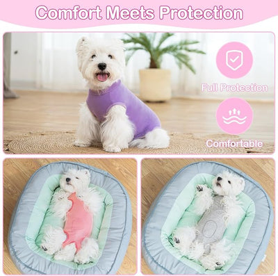 Coppthinktu Dog Surgery Recovery Suit for Dogs After Surgery Female, Dog Onesie Neuter Puppy Spay Shirts, Post-Op Bodysuit Pajamas Anti Licking Abdominal Wounds Cone Alternative