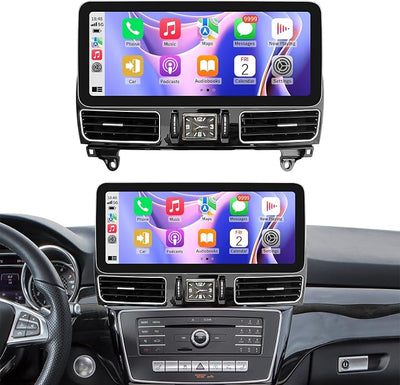 Wireless CarPlay/Android Auto 12.3 Inch Touchscreen for Mercedes Benz GLE/GLS (2016-2018) with NTG5.0/5.1/5.2 System, Car Radio Receiver, Multimedia, Bluetooth, Car Stereo