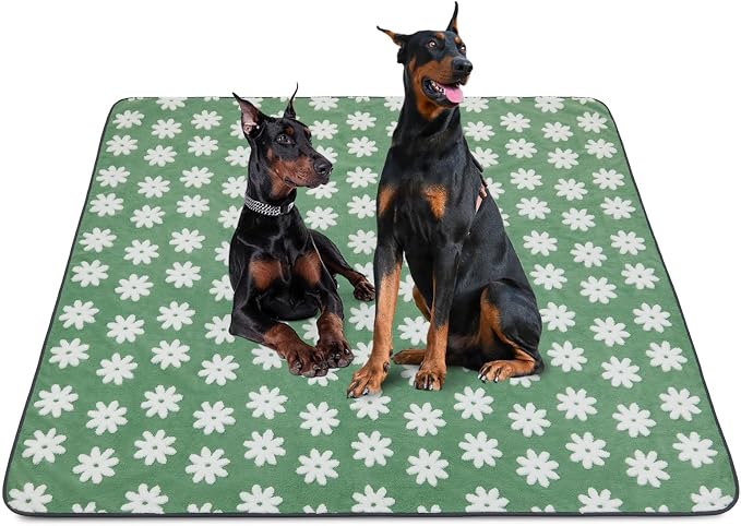 LOOBANI Extra Large Washable Puppy Pads: Non-Slip Pet Whelping Pad, Fast Absorbent Reusable Pee Pads for Dogs, Waterproof and Leakproof Dog Playpen Mat for Incontinence, Floor (72"x72",1 Pack)