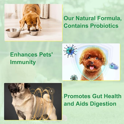 Specifically Formulated for Dogs, Dogs Broad Spectrum Supports, Naturally Sourced Ingredients, Gut Health, Easy-to-Absorb, Probiotics Supplement Drops for All Ages and Breeds