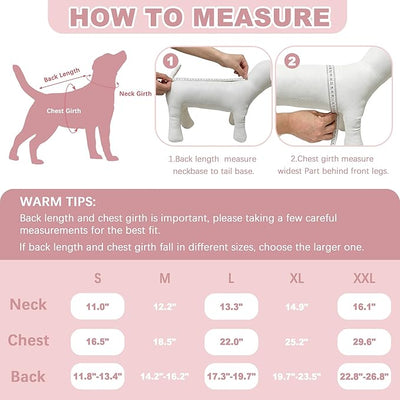 Recovery Suit for Dogs Cats, Dog Surgery Suit for Female Spay Male Neuter | Anti-Licking Dog Cone Alternative Onesie, Dog Surgical Recovery Suit After Abdominal Wounds, Pink, X-Large