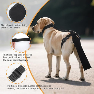 Ohcozzy Dog Tail Protector, Dog Harness with Tail Guard Ends Protector Sleeve, Dog Tail Bandage Cover for Comfortable Wound Injury Recovery,L