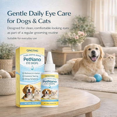 Petnano Eye Drops, Gentle Daily Eye Care, for Dogs & Cats, Supports Eye Comfort & Clarity, Easy-to-Use Dropper, 30ml / 1 fl oz (1)