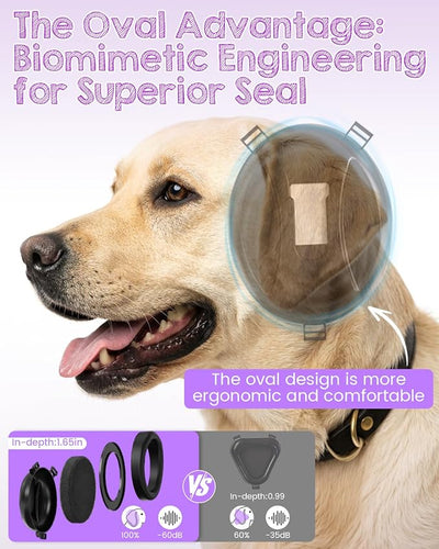 IAD Dog Ear Muffs Noise Protection – Noise Cancelling Dog Ear Muffs for Fireworks, Thunder & Anxiety