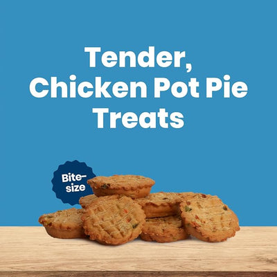 Blue Buffalo Nudges Minis Chicken Pot Pie Dog Treats, Bite-Size Meaty Dog Snacks, Healthy Reward or Training Treat, Made in the USA with Real Chicken, No Artificial Preservatives, 10 oz.