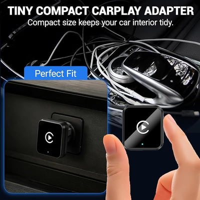2-in-1 Wireless CarPlay Android Auto Adapter, Plug & Play CarPlay Adapter,Fast Auto Reconnect,Convert Wired to Wireless for Factory Cars,Wide Compatibility for Most Cars
