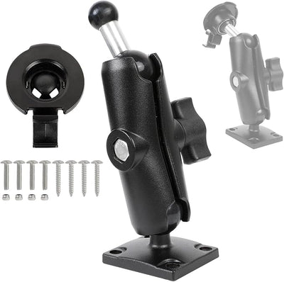 Aluminum GPS Mount with AMPS Drill Base Compatible Replacement for Garmin DriveSmart 50 51 61 65 70 76, Drive 51 55 60 61, nüvi 42 52 57 2539 2597 2689, RV 660 770, dēzl 570 580