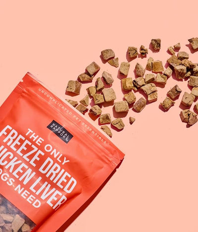 Natural Rapport Freeze Dried Chicken Liver Dog Treats - Single Ingredient, High Protein Training Treats for Small & Large Dogs (4 oz) (550+ Treats)