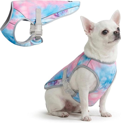Spark Paws Dog Cooling Vest - SPF 50 UV Sun Protection - Summer Heat Relief Gear for Dogs, Lightweight, Evaporative Cooling - Dog Anxiety Relief Vest During Hot Days - Snowcone, Small
