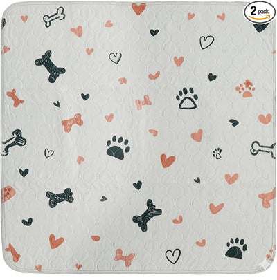 PUPIBOO Washable Pee Pads for Dogs and Cats - Super Absorbent Reusable Puppy Training Pads - 100% Waterproof, Leak-Proof & Non-Slip Whelping Pads for Pet Housebreaking