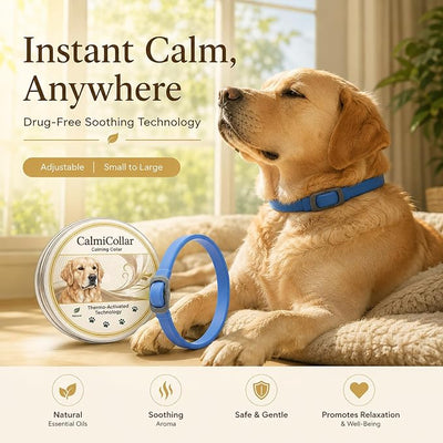Calming Collars for Dogs, Helps Soothe and Relax, Pheromones for Dogs, Adjustable Size, Suitable for Small, Medium and Large Dogs