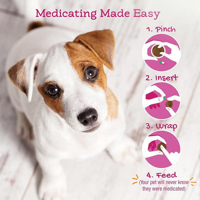 Riley's Pill Wrap for Dogs - Delicious Bacon Flavored Pill Paste for Dogs - Wrap Pills, Capsules, Tablets in a Pocket or Pouch to Mask The Taste & Make Pill Time Easy - 8 oz