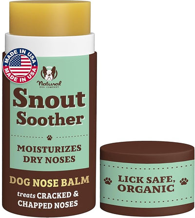 Natural Dog Company Snout Soother Dog Nose Balm – Moisturizer for Dry Crusty Noses, Summer Care for Outdoor Dogs, Hot Weather, Beach Days & Walks with Coconut Oil & Shea Butter, 2 oz Stick