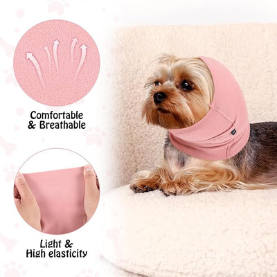 Gjinxi 2Pcs Quiet Ears for Dogs, Hood for Dogs, Dog Ear Cover Hoodies, Dog Calming Aid for Anxiety Relief, Original Calming Band for Dogs & Cats, Pet Grooming & Force Drying
