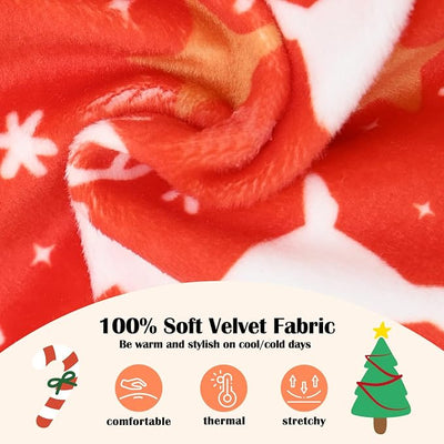 CuteBone Turtleneck Dog Velvet Dress Christmas Puppy Skirt Costume Pet Clothes Cat Apparel with Bow Hair Rope for Small Dogs CVD24XXS