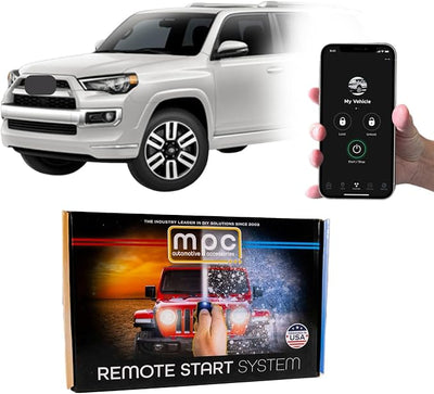 MPC Remote Start Kit Compatible with Toyota 4Runner 2010-2019 || Phone App Control || Plug and Play || Lock 3X to Start || USA Tech Support