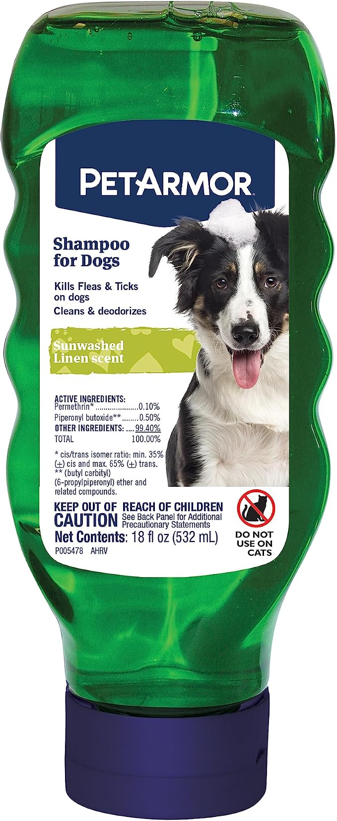 PetArmor Flea and Tick Shampoo for Dogs Original, 18 oz