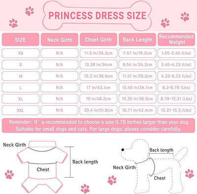 Dog Dresses, Fashion Pet Dog Clothes, Striped Mesh Puppy Dogs Princess Dresses (Blue, XX-Large)