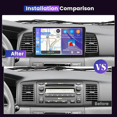 8 Core 4G+64G 5GWiFi Car Stereo Radio for Toyota Corolla EX 2007-2012, Upriding 9-Inch 1280P IPS Touchscreen Radio with Wireless CarPlay&Android Auto DSP EQ BT5.0 Mirror Link GPS Navi Backup Camera