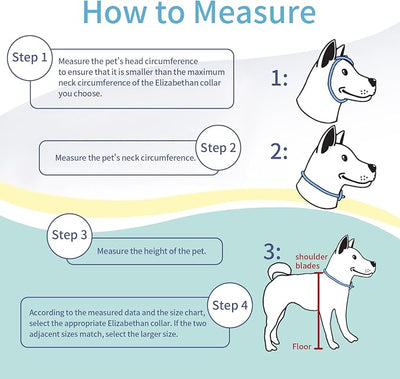 GAGABODY Dog Cones for Small Dogs & Cats, Comfortable Adjustable Soft Dog Cone Alternative After Surgery, Elizabethan Donut Collar, Blue, Cotton & Synthetic Fabric