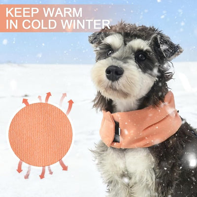 Ear Muffs for Dogs,Warm Winter Head Wrap Calming Hoodie,No Shake Anxiety Relief Pet Covers Ear Noise Protection Vest for Dogs Thunder Fireworks,Vet Visits,Grooming(Orange,L)
