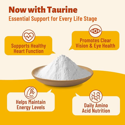 Dog Healthy Heart Supplements - Taurine for Dogs with CoQ10, L-Carnitine, Fish Oil, Vitamins - Supports Cardio & Cardiovascular Health, Antioxidant Support, 7.76 oz