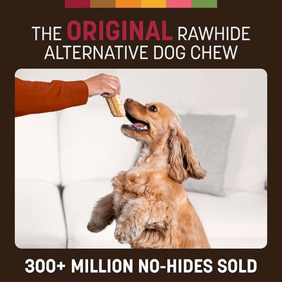 Earth Animal No Hide Chews - from the Grill Rolls Bacon Cheeseburger Flavor Rawhide Free Small Dog Chews - 6 Count