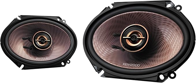 Kenwood KFC-C683 6" x 8" 2-Way Concert Series Car Speakers – 360W Peak Power, Polypropylene Woofer Cone, Balanced Dome Tweeter, Acoustic Sound Harmonizer