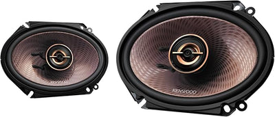 Kenwood KFC-C683 6" x 8" 2-Way Concert Series Car Speakers – 360W Peak Power, Polypropylene Woofer Cone, Balanced Dome Tweeter, Acoustic Sound Harmonizer