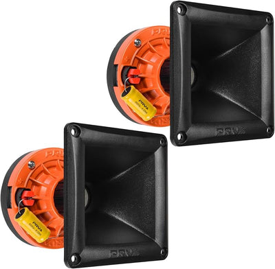 PRV AUDIO 2X WG270Ph Horn Driver - 1" Exit Phenolic Compression Driver 150 Watts 8 Ohm with Compact Exponential Horn for Car Audio - Midrange Vocal Driver (2 Horn Drivers) Bundle 300 Watts