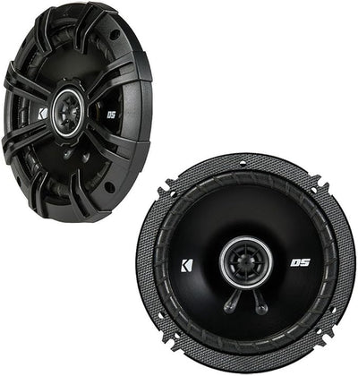 KICKER DSC650 6.5-Inch (160-165mm) Coaxial Speakers, 4-Ohm (Pair)