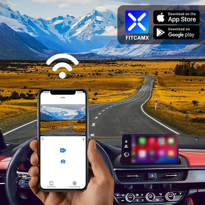 Fitcamx Front 4K+Rear 1080P Dash Cam for 2025-2026 Acura ADX (HD2-6350), Integrated OEM Style, 2 Way HD Video, Built-in WiFi & APP, Loop Recording, Collision Detection, Easy to Set, 128GB Card