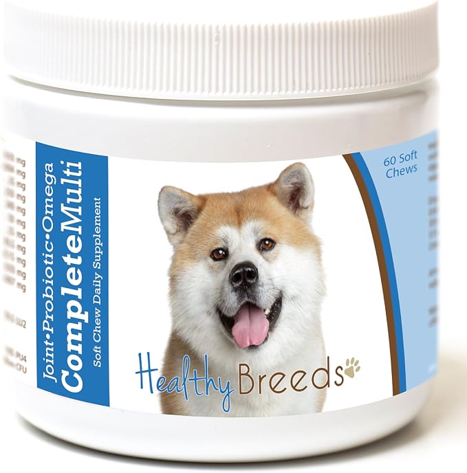 Healthy Breeds Akita All in One Multivitamin Soft Chew 60 Count