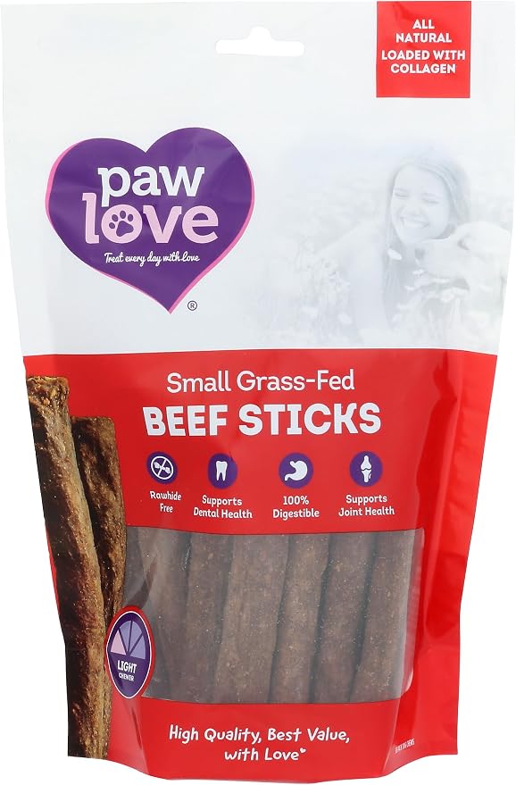 Paw Love Beef Stick Dog Chew, 18 CT