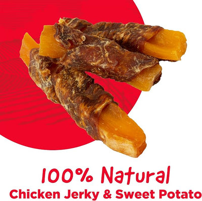 Country Kitchen Chicken & Sweet Potato Jerky Tender Dog Treats, Made with Real Chicken, High Protein, Low Fat, No Artificial Colors, 16 oz