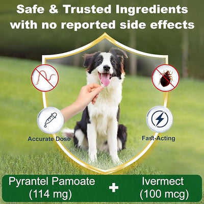 Ivermectin for Dogs, Digestive Health & Vitality Support, Safe for Puppies & Dogs, 3.38 oz