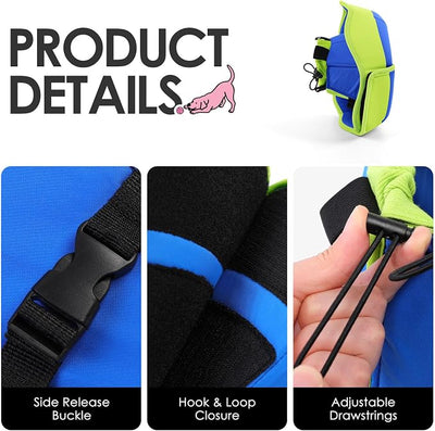 AOFITEE Dog Cones for Medium Dogs, Soft Dog Cone Collar After Surgery, Adjustable Cone for Dogs to Stop Licking with Adjustable Buckle, Pet E-Collar Alternative for Wound Healing(Bluegreen,Medium)