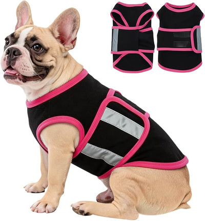 Dog Anxiety Calming Vest, Gentle Compression Anxiety Suit for Dogs, Breathable Dog Calming Wrap for Separation Anxiety, Thunder, Fireworks, Vet Visits, Black M